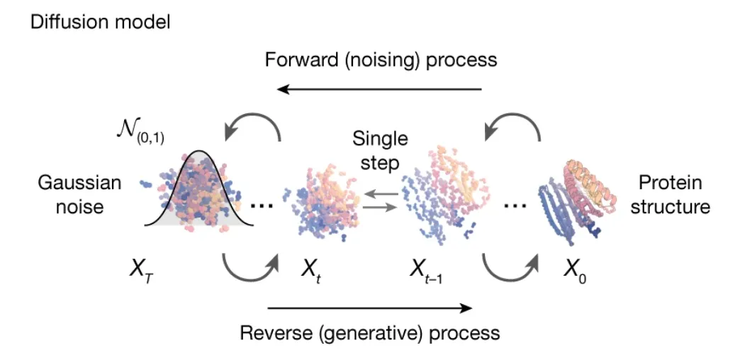 The denoising process