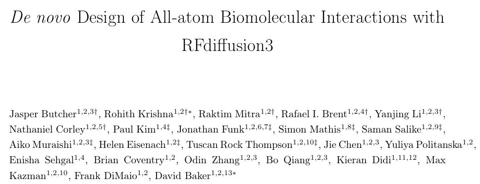 The RFdiffusion3 preprint